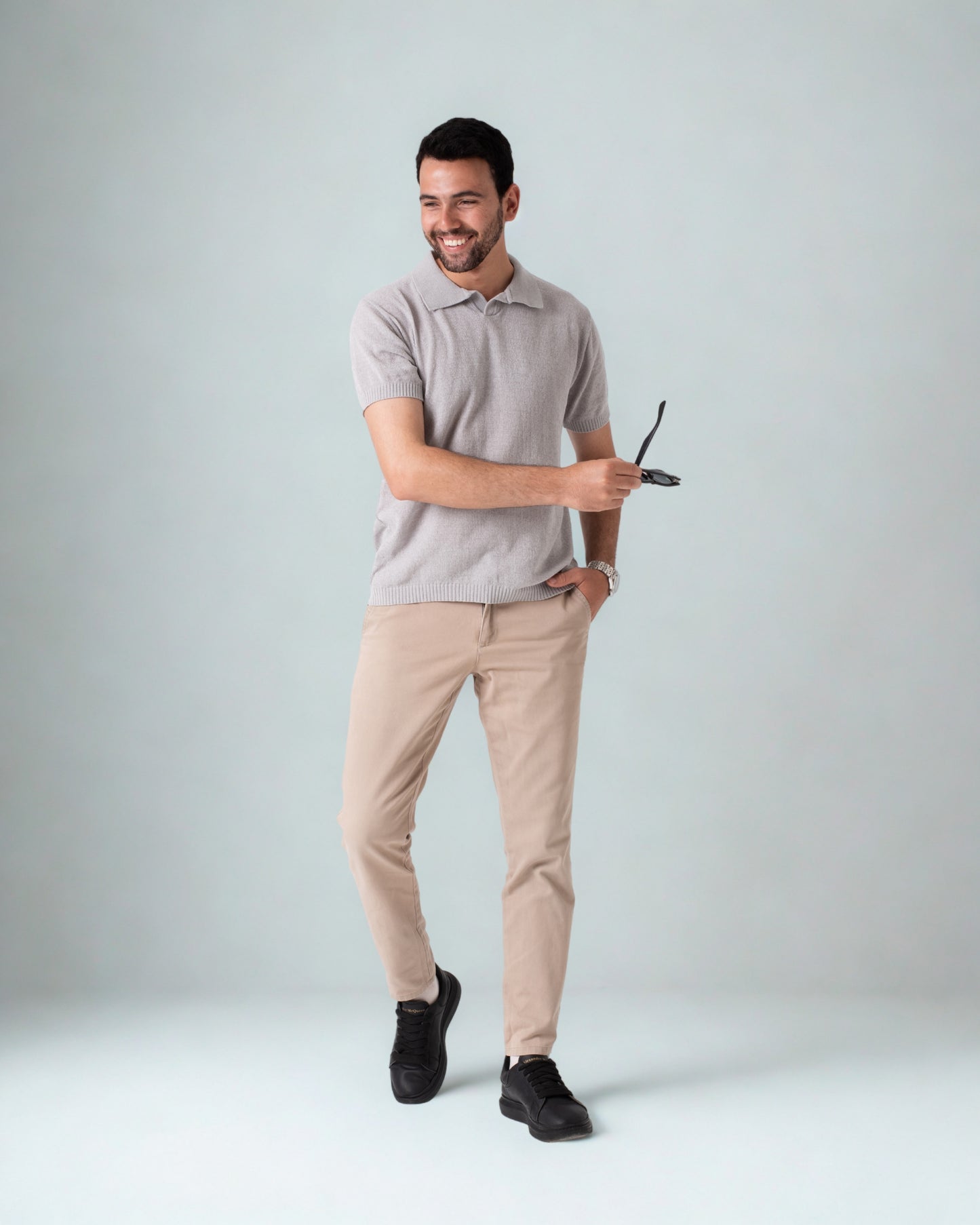 Tavero Polo . Quartz Gray