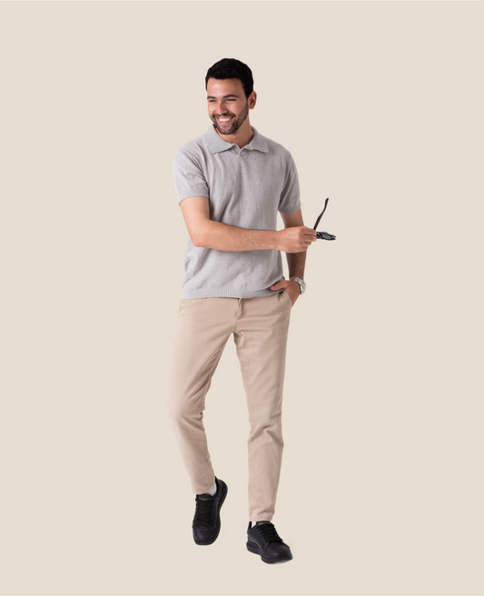 Tavero Polo . Quartz Gray