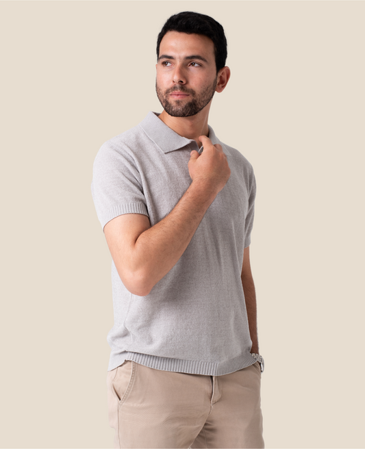 Tavero Polo . Quartz Gray