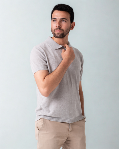 Tavero Polo . Quartz Gray
