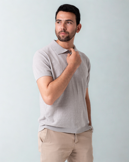 Tavero Polo . Quartz Gray