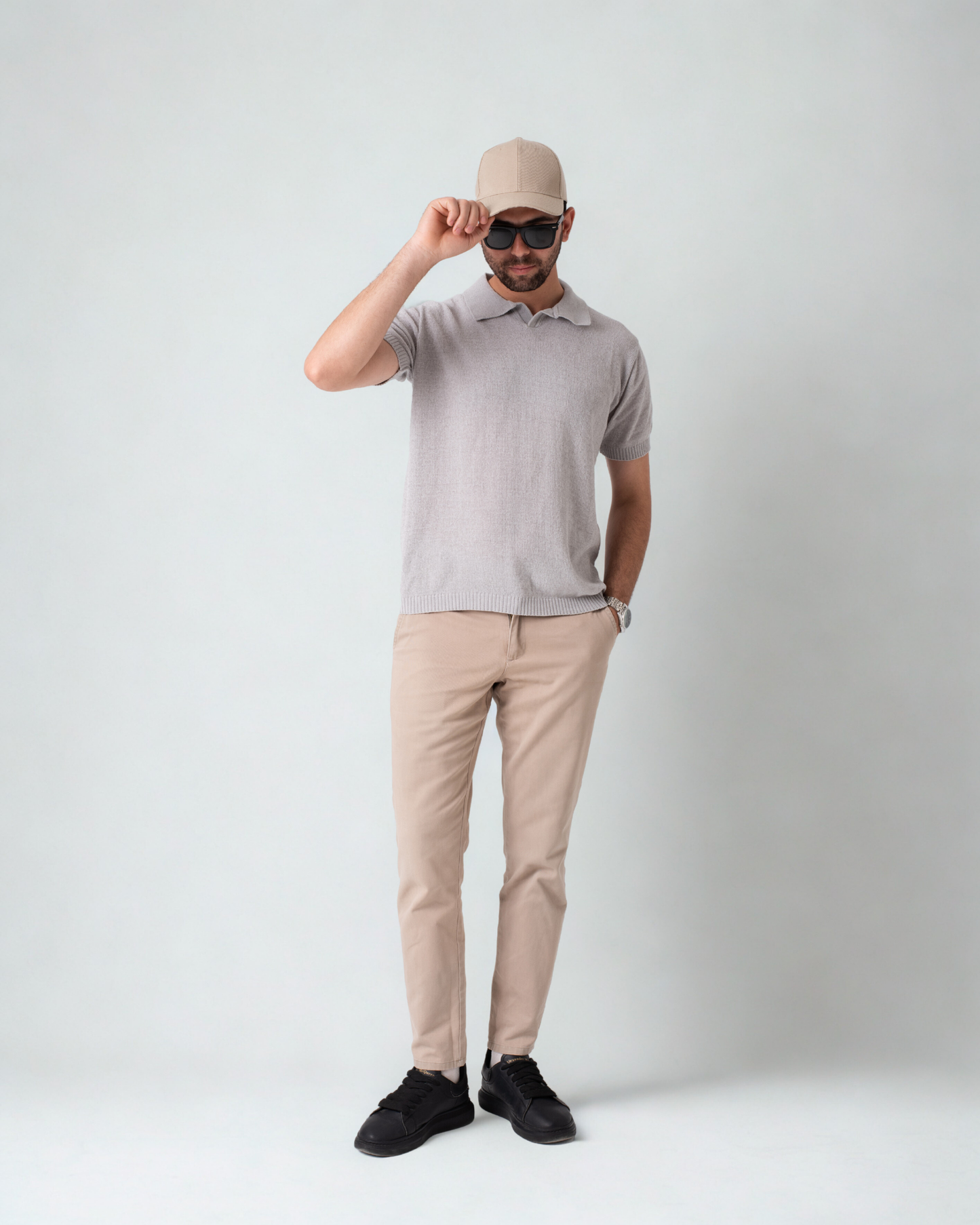 Tavero Polo . Quartz Gray
